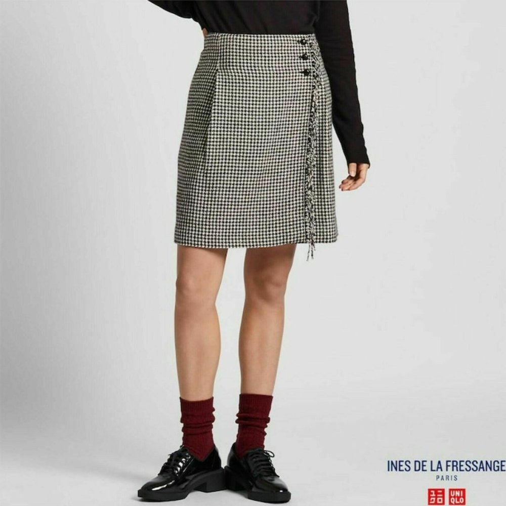 Ines de la fressange wrap fringe skirt 8